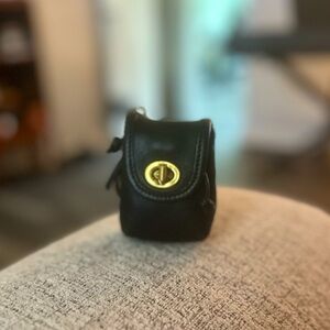 Vintage coach mini daypack key fob